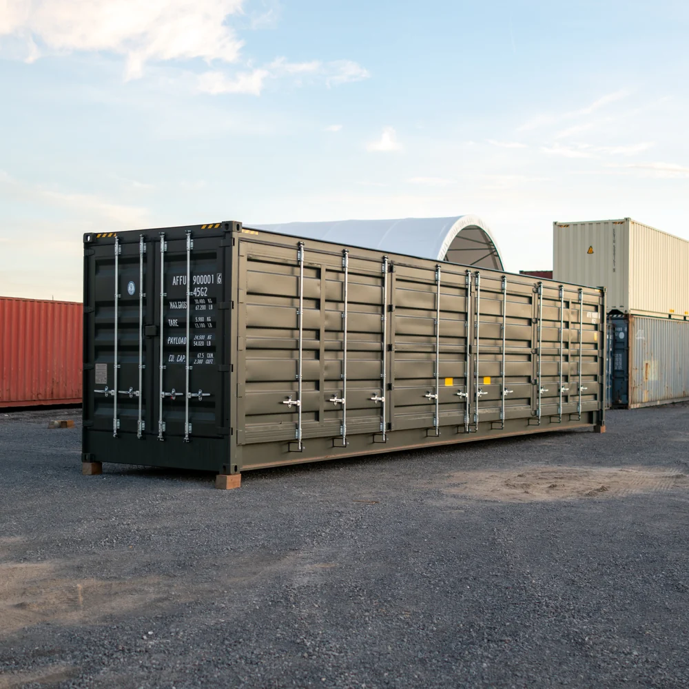 40ft High Cube Open Side One Trip Shipping Container - Image 3